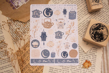 Load image into Gallery viewer, Mid Autumn Moon Lantern Lunar Sticker Sheet