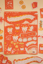 Load image into Gallery viewer, Year of the Dragon Chinese New Year Sticker Sheets
