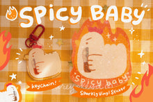 Load image into Gallery viewer, Spicy Baby Chicken Keychain &amp; Sticker
