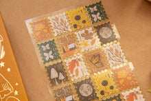 Load image into Gallery viewer, Autumn Leaves and Stamps Clear Stickers
