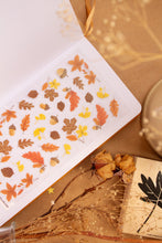 Load image into Gallery viewer, Autumn Leaves and Stamps Clear Stickers
