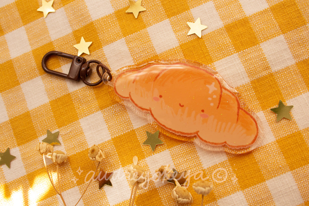 Bread Croissant Keychain