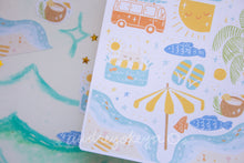 Load image into Gallery viewer, Beach Vibes Summer Sticker Sheet
