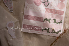 Load image into Gallery viewer, Dusty Rose Sticker Sheets &amp; Washi / Circle Stickers - 2 Diff Kinds!
