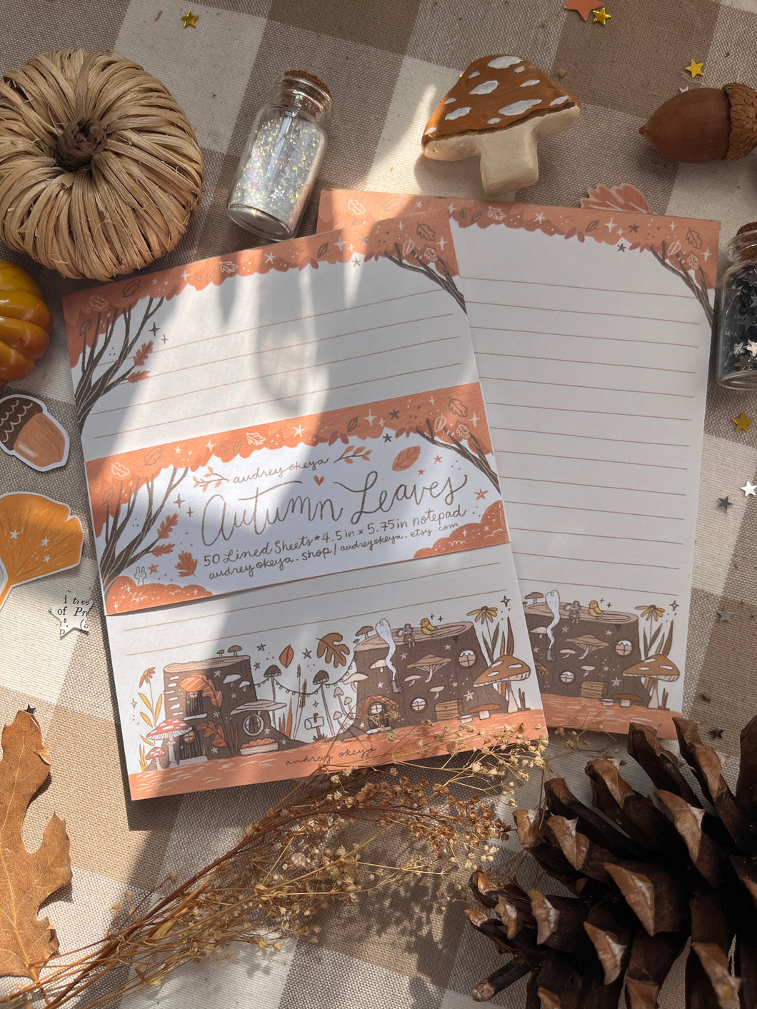 Autumn Leaves Notepad Memo Pad
