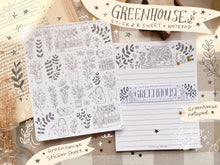 Load image into Gallery viewer, Greenhouse Notepad &amp; Sticker Sheet
