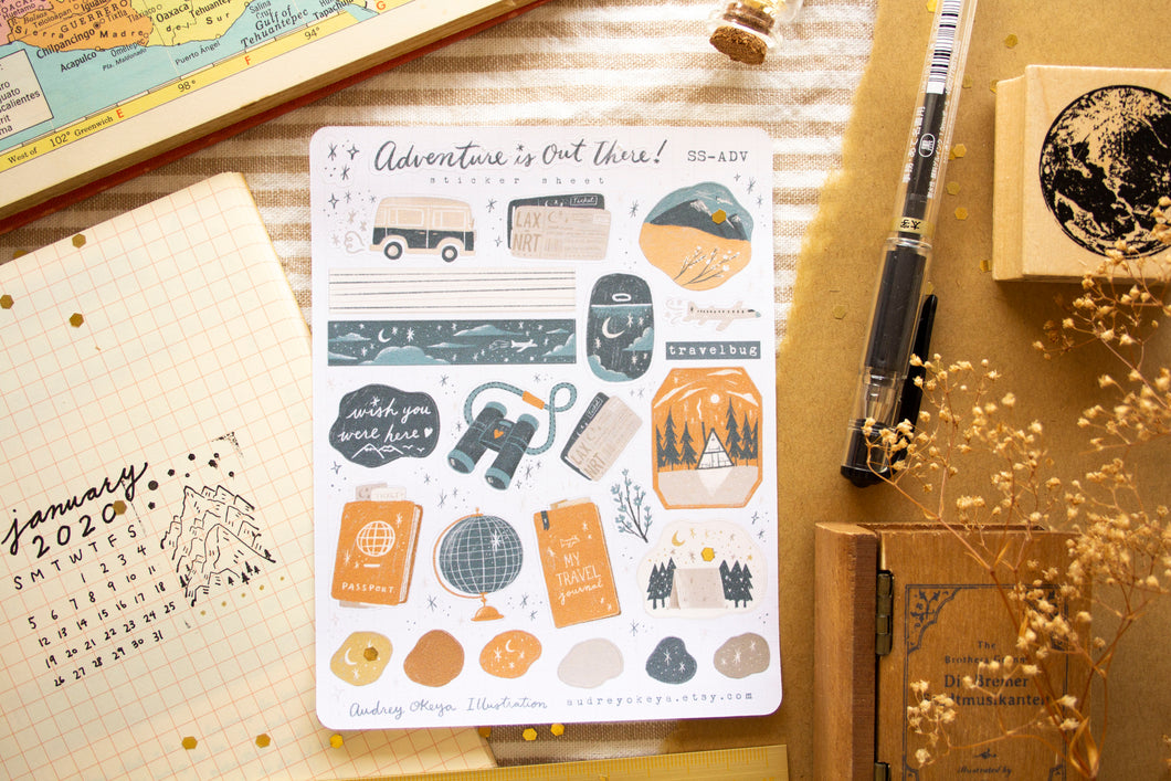 Adventure is Out There Sticker Sheet
