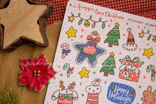Load image into Gallery viewer, i friggin love Christmas Sticker Sheet | Holiday Sticker Sheet
