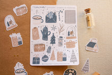 Load image into Gallery viewer, Calm Winter Holiday Christmas Sticker Sheets
