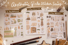 Load image into Gallery viewer, Aesthetic Girls Sticker Sheets - 3 Diff Kinds!

