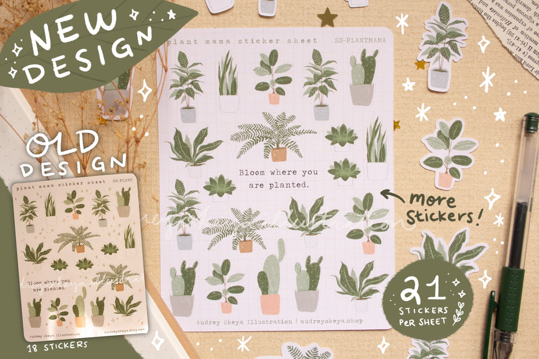 Plant Mama Sticker Sheet