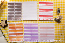 Load image into Gallery viewer, Weekly Habit Tracker Sticker Sheets | 13 Different Colors
