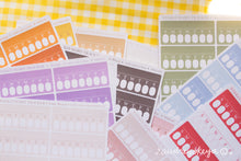 Load image into Gallery viewer, Weekly Habit Tracker Sticker Sheets | 13 Different Colors
