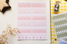 Load image into Gallery viewer, Weekly Habit Tracker Sticker Sheets | 13 Different Colors
