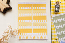 Load image into Gallery viewer, Weekly Habit Tracker Sticker Sheets | 13 Different Colors
