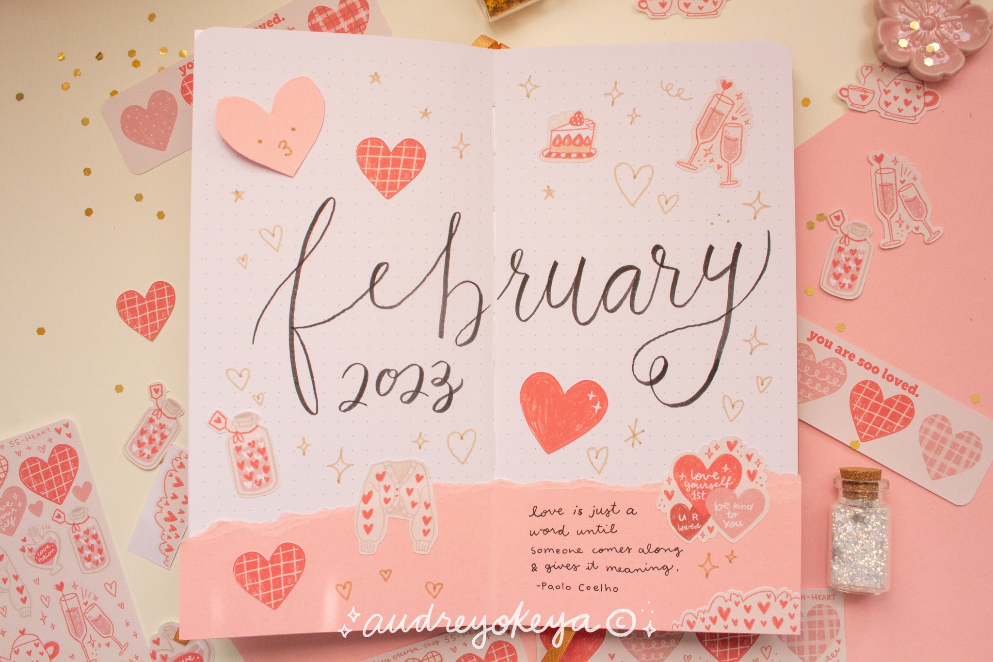 Valentines Day Stickers – Paper Hearts Planner Co.