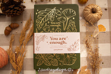 Load image into Gallery viewer, You are Enough Autumnal Journals | A5 and TN Travel Size
