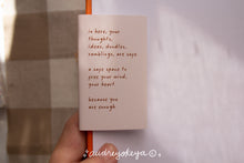 Load image into Gallery viewer, You are Enough Autumnal Journals | A5 and TN Travel Size
