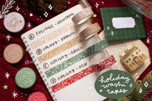 Load image into Gallery viewer, Holiday Christmas Washi Tapes 4 Designs
