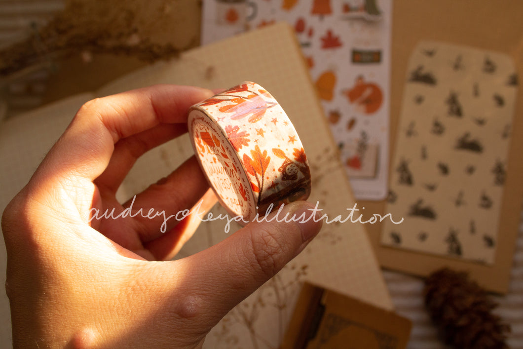 Autumn and Autumn Stars Washi Tape